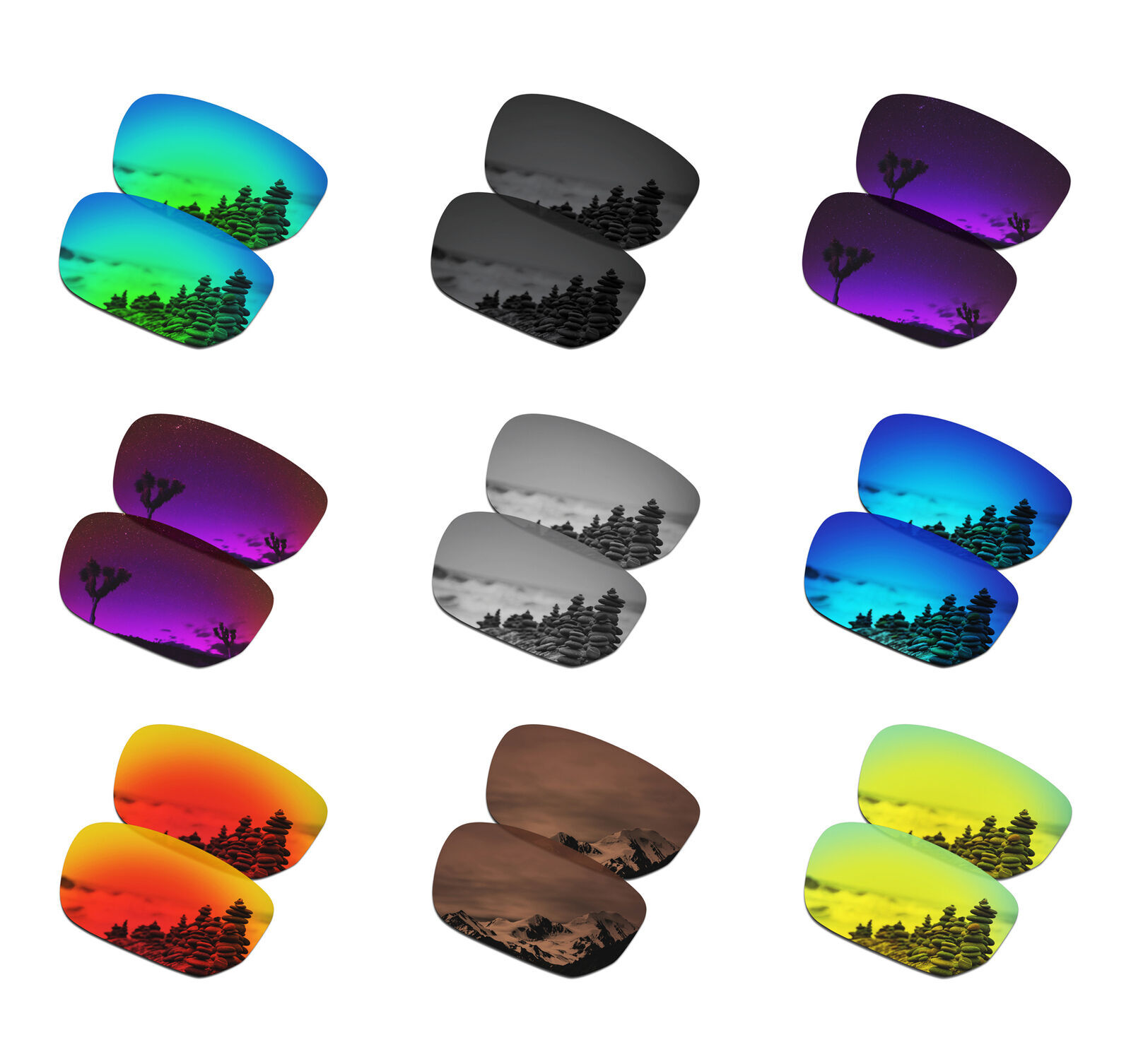 SmartVLT Men's Polarized Replacement Lens for-Oakley Style Switch OO9194- Opt