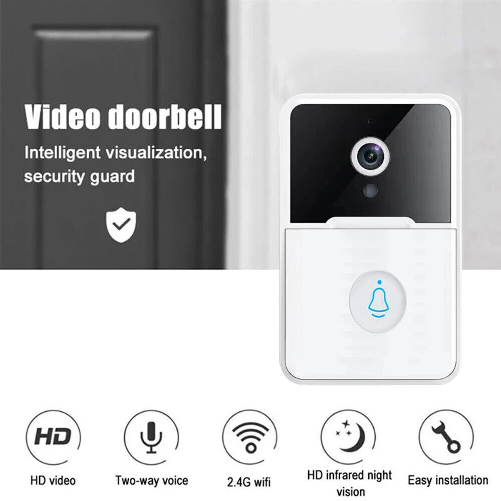 Wireless Security Smart WiFi Doorbell Intercom Video Camera Door Ring Bell Chime