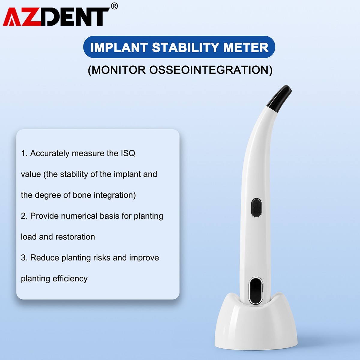 Dental ISQ Implant Stability Meter Osseointegration Monitor Measurement