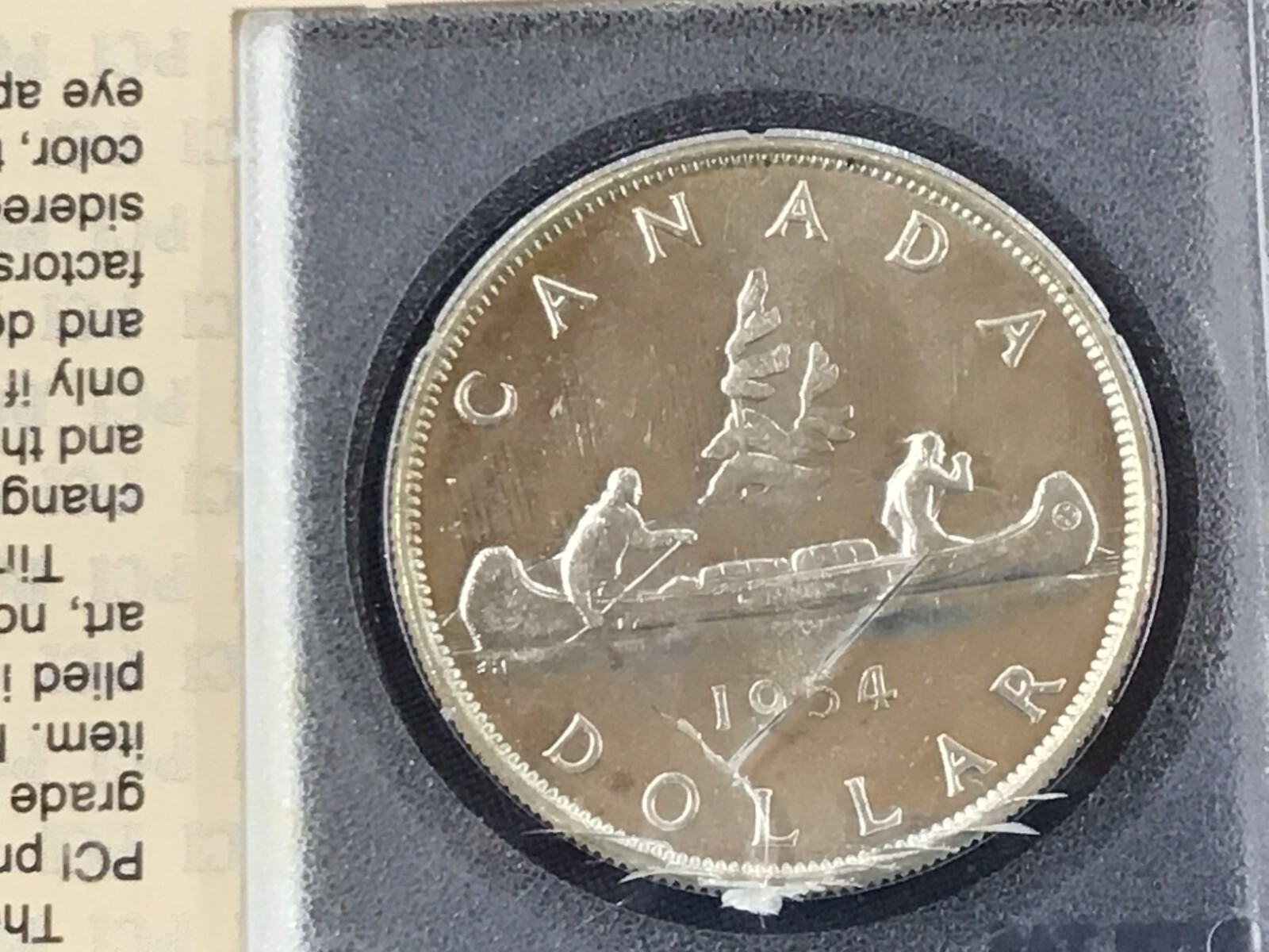1954 Canada Silver Dollar Proof-like Brilliant Uncirculated    E0727