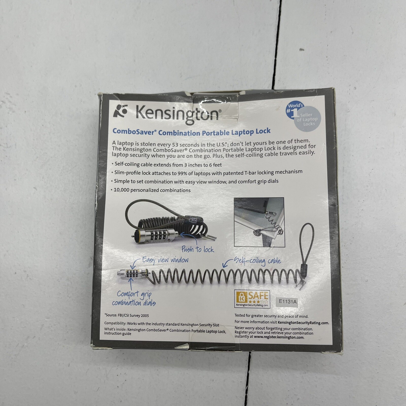 Kensington Portable Combination Laptop Lock