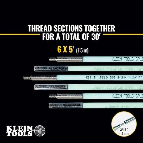 Klein Tools 56430 Glow Rod Set, 30-Foot