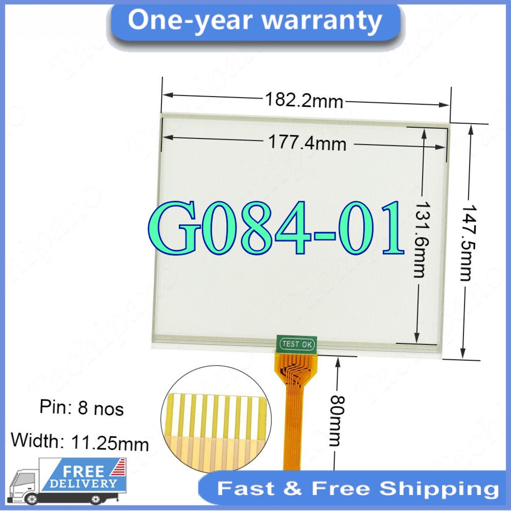 1PCS NEW G084-01 Touch screen for PANEL GLASS Digitized G084-01 G08401 Fast Ship
