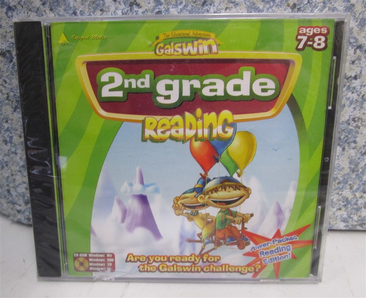 Software PC Galswin 2nd Grade Reading Ages 7-8 NEW SEALED Jewel