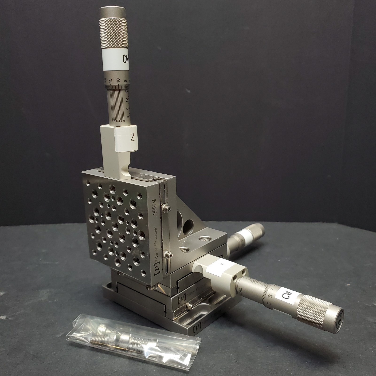 MASSIVE SALE Newport New Focus 9067M Stage 9160M 9161M + (x3) SM-25 Micrometers