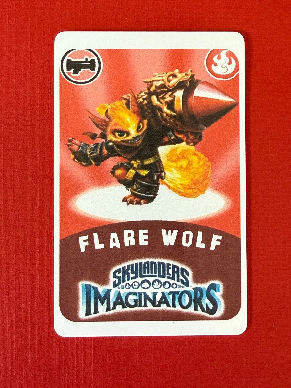 Skylanders Imaginators Flare Wolf NFC Card