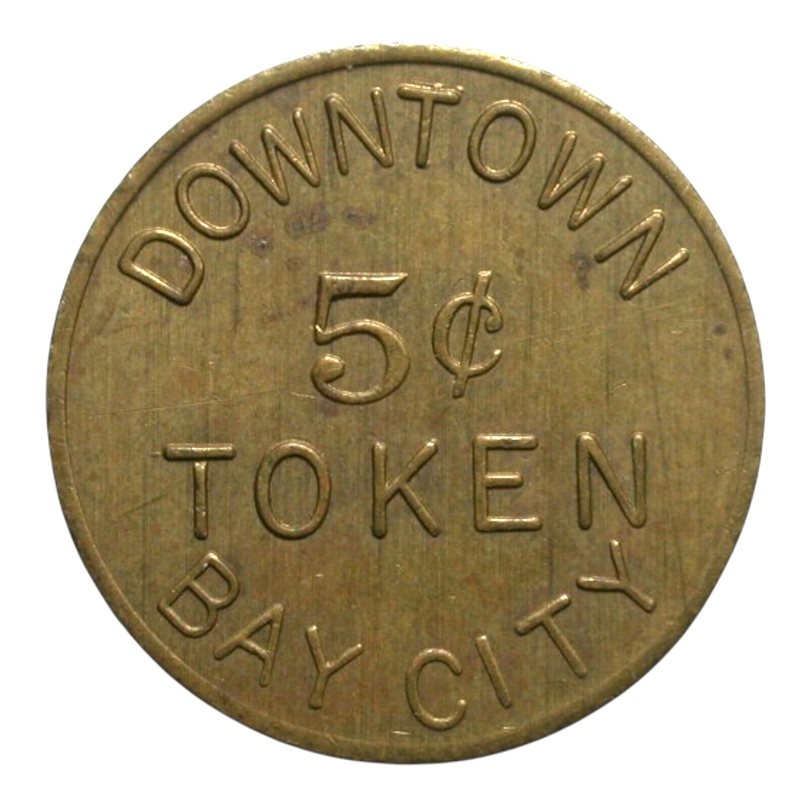 Bay City, CA Downtown 5¢ Parking Token