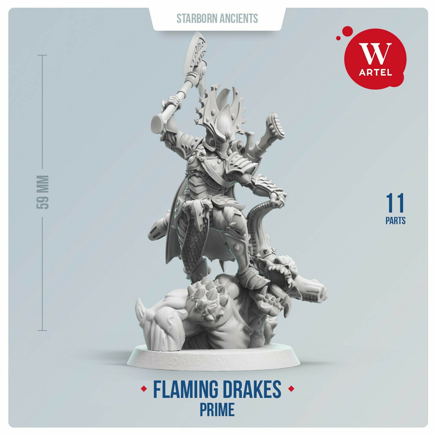 Flaming Drake Prime Artel W Eldar Aeldari Fire Dragons Phoenix Fuegan Autarch