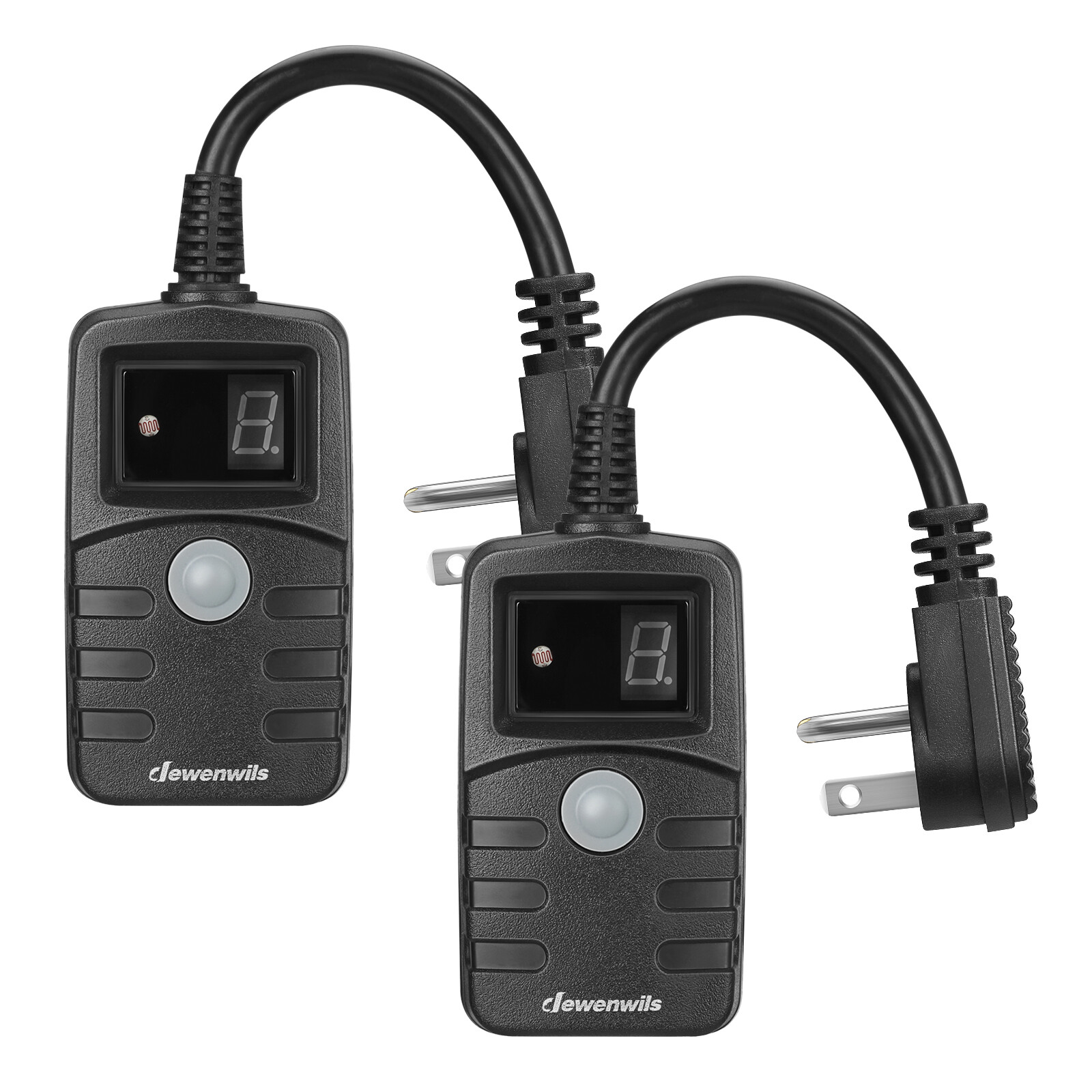 DEWENWILS Sensor Timer Weatherproof Countdown Photocell Plug in Timer 2 Pack