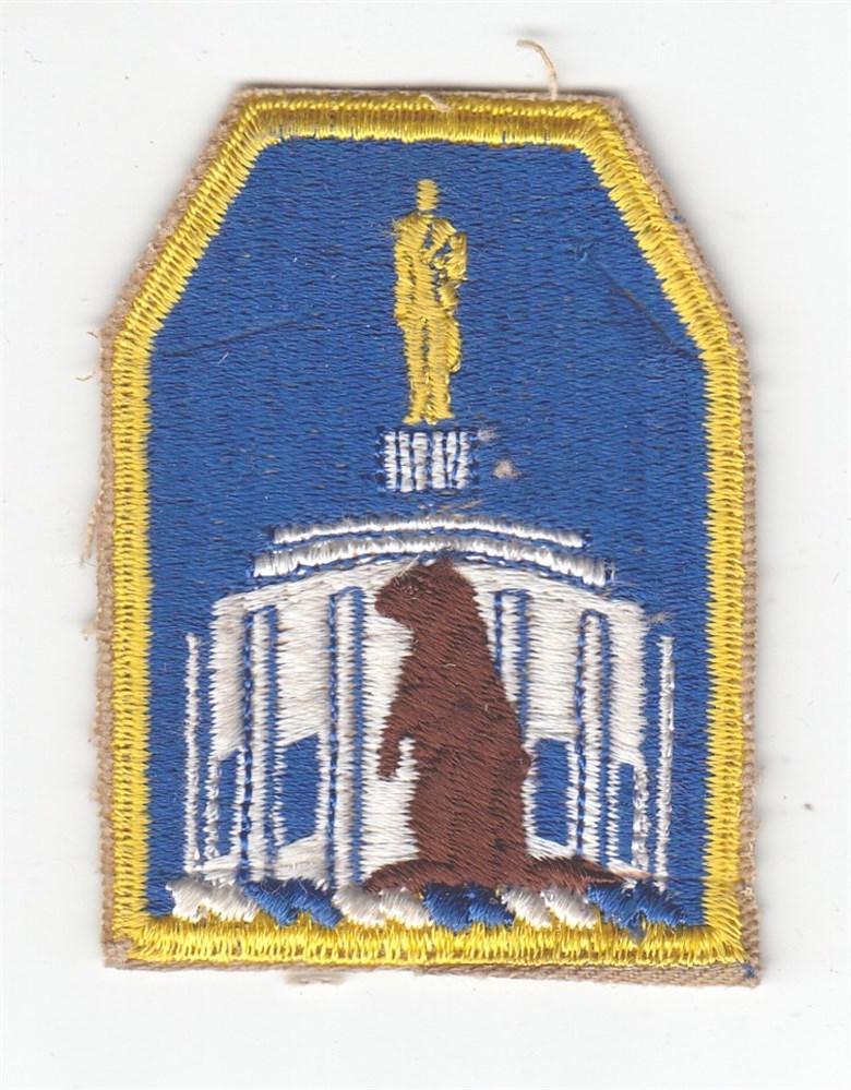 Army Patch: Oregon National Guard Headquarters, old design - cut edge