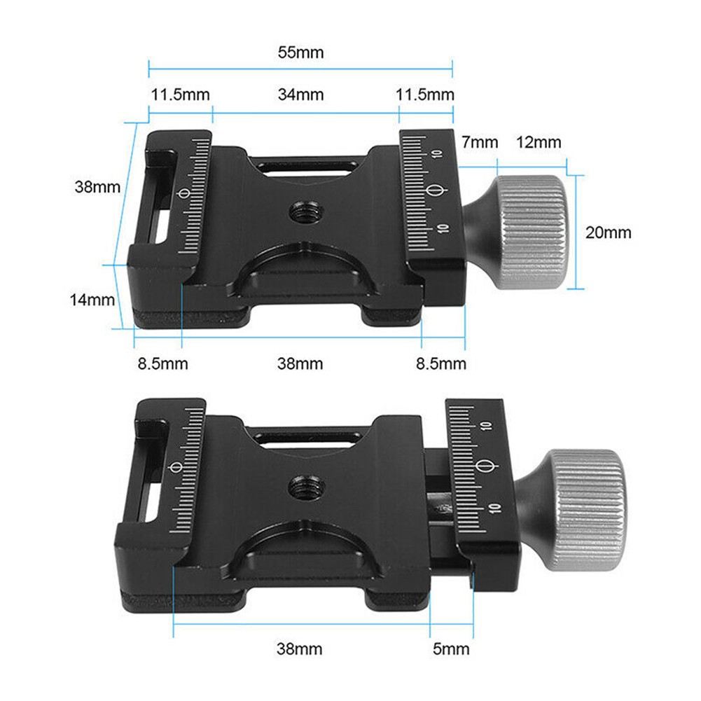 Adjustable Quick Release Clamp Camera Tripod Mount Base For Arca Swiss Plate D