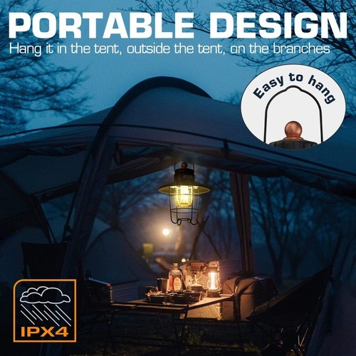 EverBrite LED Rechargeable Camping Lantern 550LM USB C Lantern with 3 Light Mode