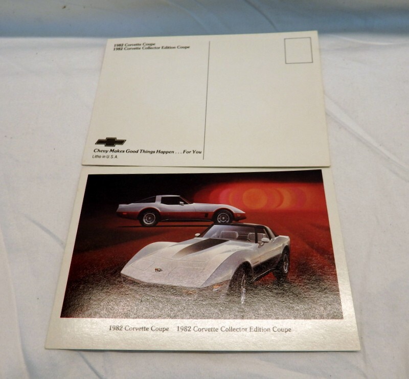1982 Chevrolet Corvette Original Postcard