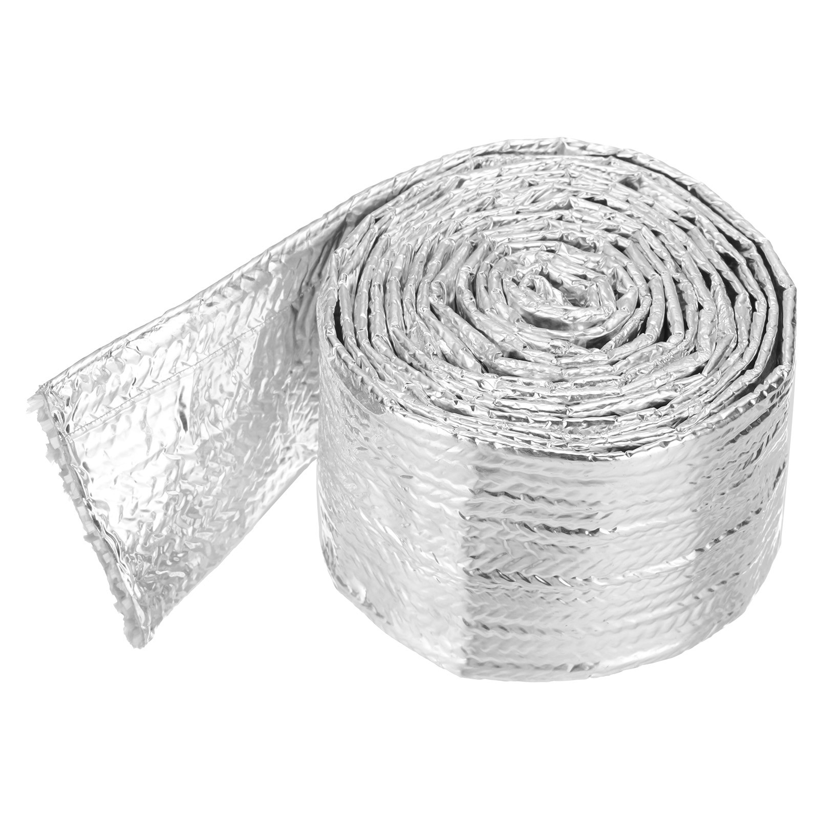 1 3/16" ID x 5.9FT Heat Shroud 3mm Aluminized Sleeving for  Fuel Lines, Cables