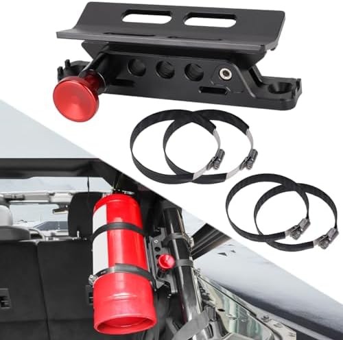 Aluminum Quick Release Roll Bar Fire Extinguisher Mount Holder Compatible wit...