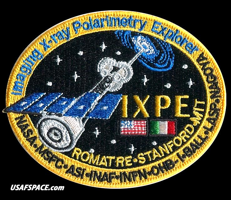 Authentic IXPE-Imaging X-ray SPACEX FALCON 9 Launch-AB Emblem-NASA Mission PATCH