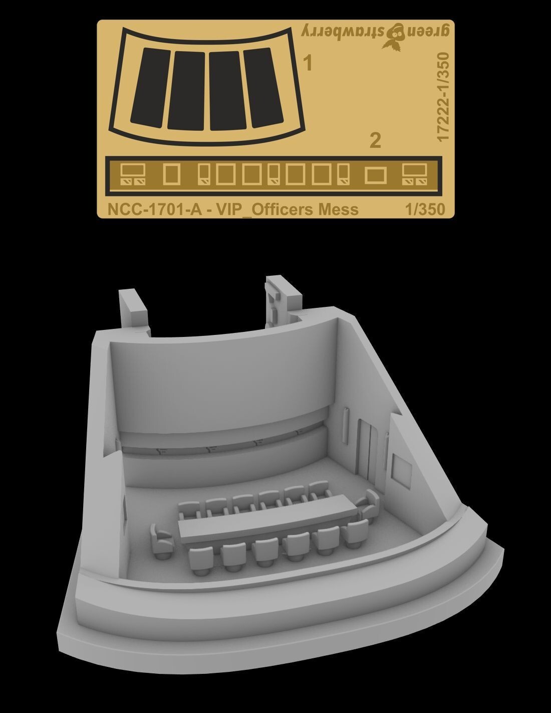 Green Strawberry 1/350 Star Trek USS Enterprise NCC-1701-A VIP Officer's Mess