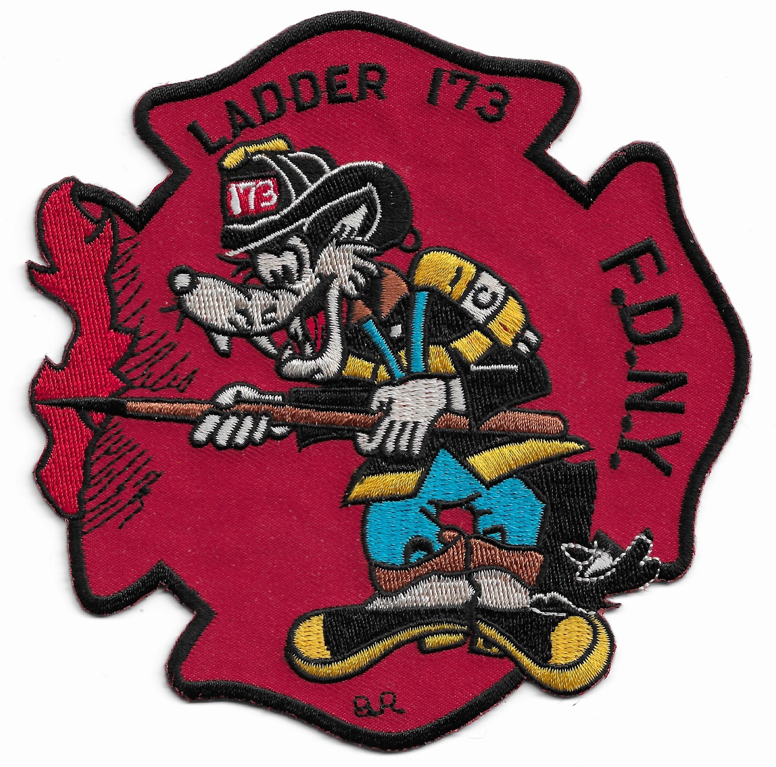 New York City - FDNY Tower Ladder-173 "RAT", NY (4.75"x4.75") fire patch