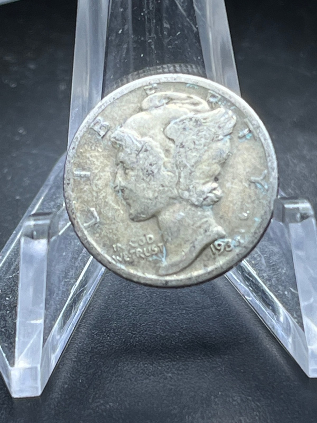 1934  MERCURY 90% SILVER DIME