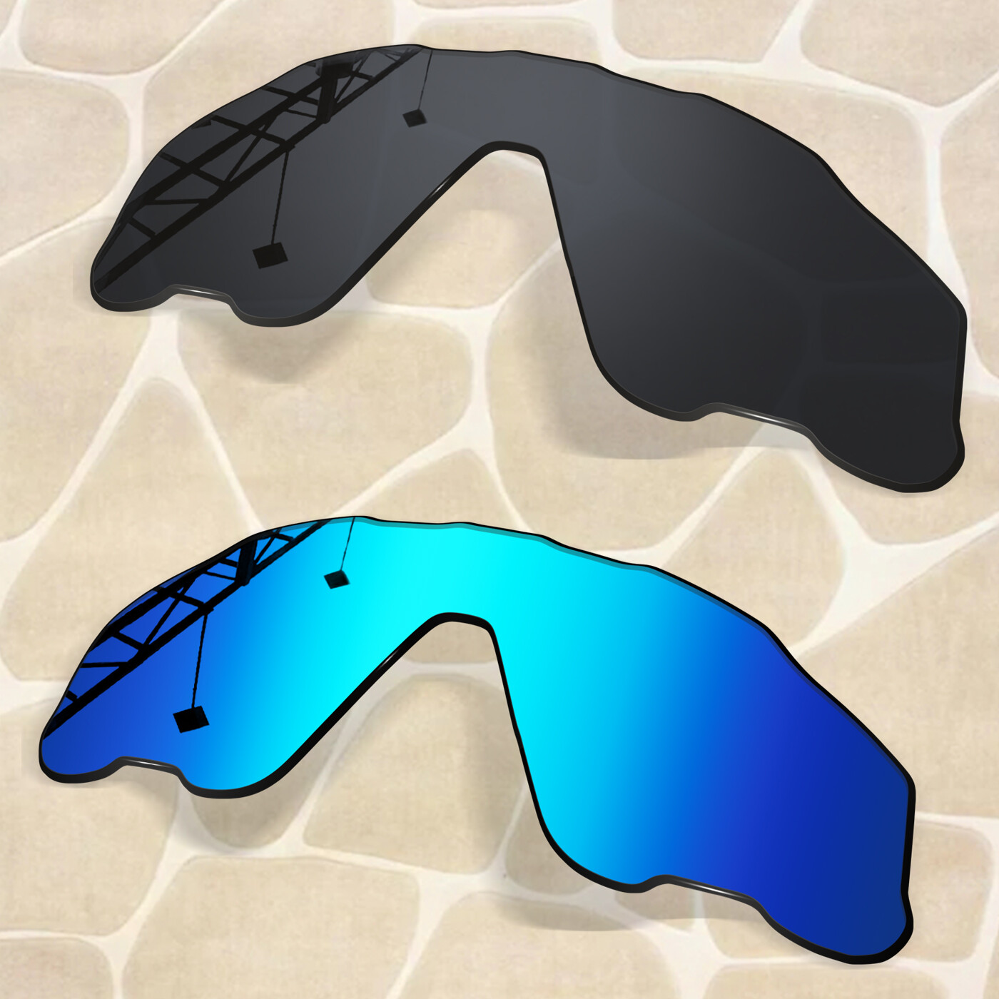 2 Pieces POLARIZED Replacement Lenses for Oakley Radar EV Path OO9208 Sunglasses