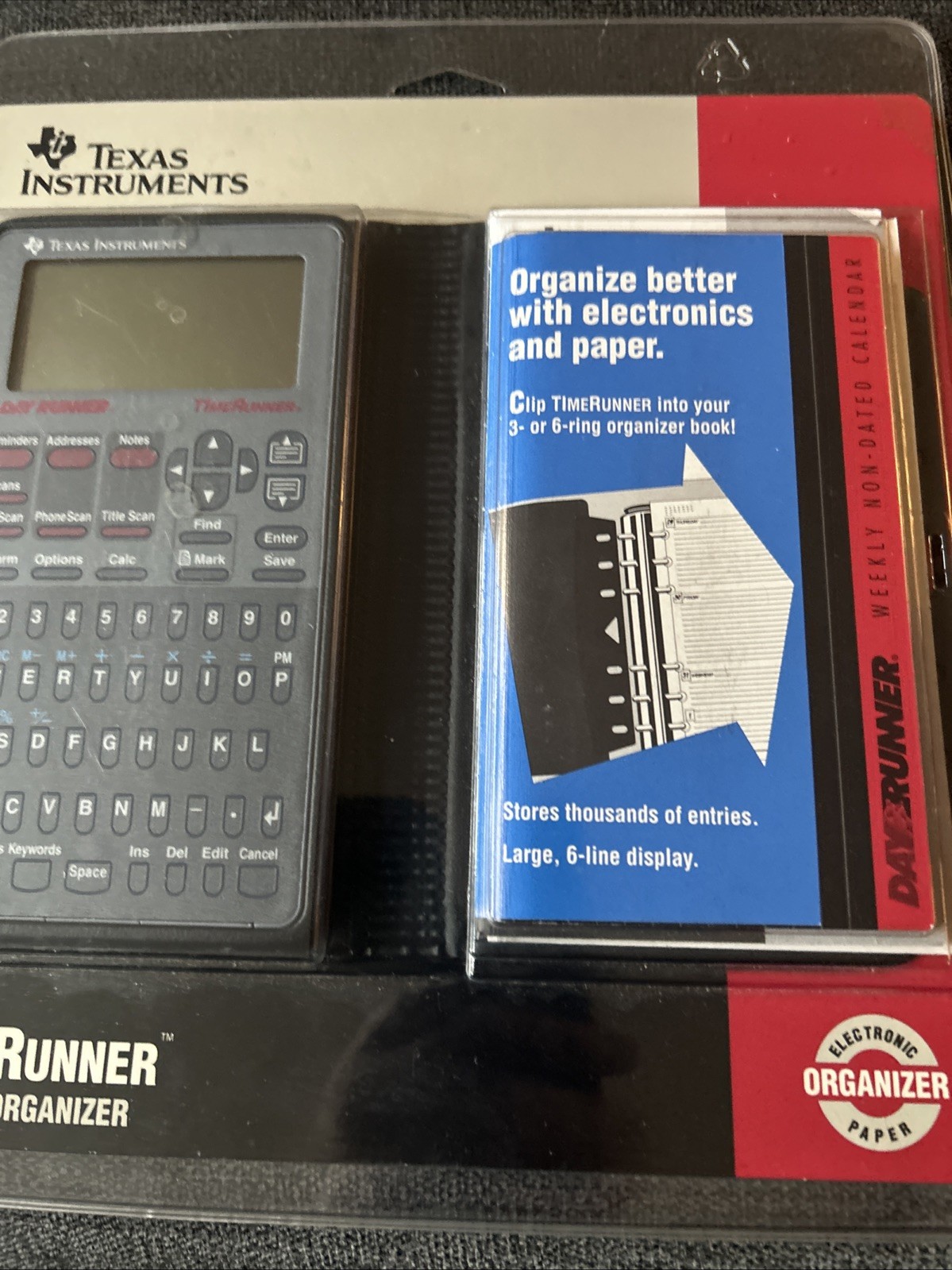 Texas Instruments Time Runner PS-9500 Electronic Personal Organizer New Sealed