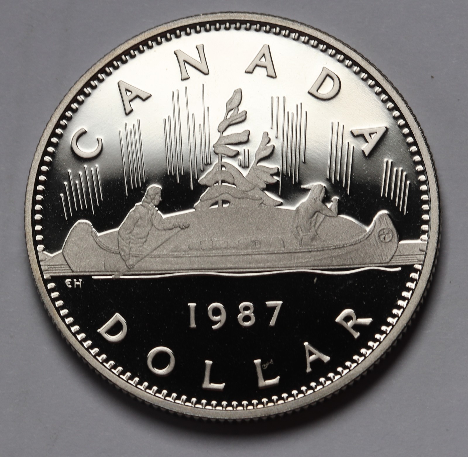 1987 Canada $1 Dollar Coin QEII KM# 120 GEM Proof
