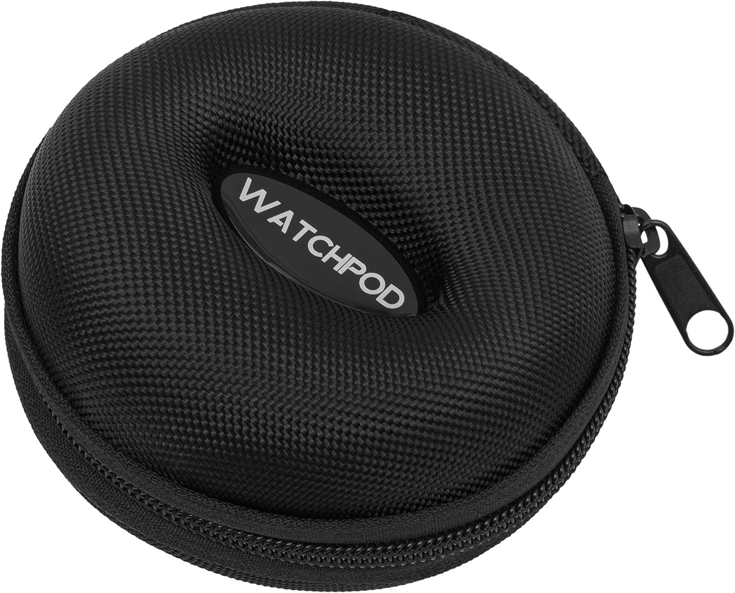 Travel Watch Case Single Watch Box W/Zipper for Storage Cushioned round Port