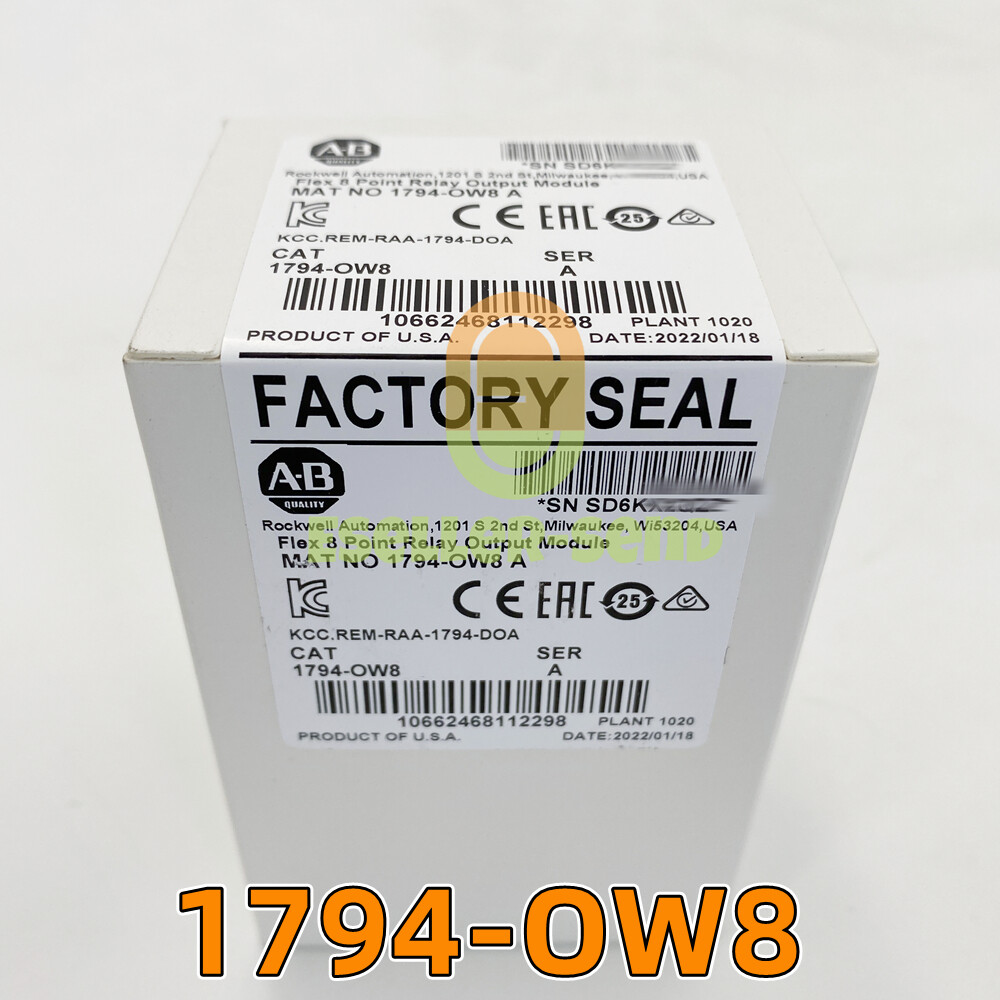 New Factory Sealed 1794-OW8 Ser A Flex 8 Point Relay Output ModuleUS Stock