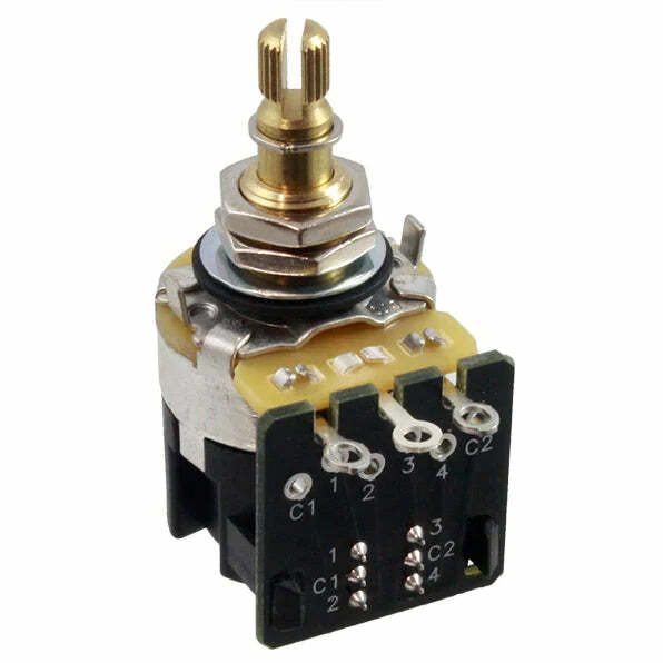 CTS  PREMIUM  500k/250k PUSH-PULL SPLIT AUDIO POT
