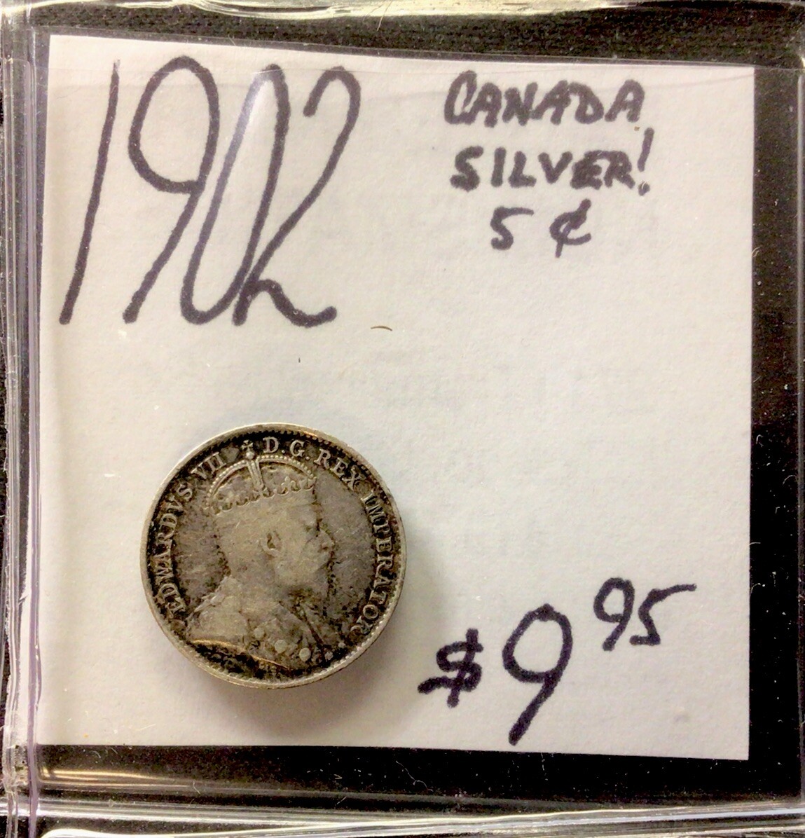 1902 Canada Silver! 5 Cents! ENN Coins