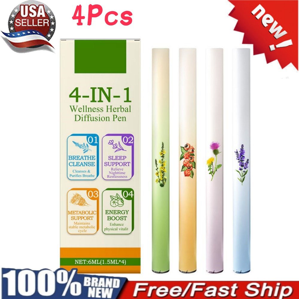 4PCS Natural  Diffuser with Mint for Lung Health & Fresh Air 2026 NEW
