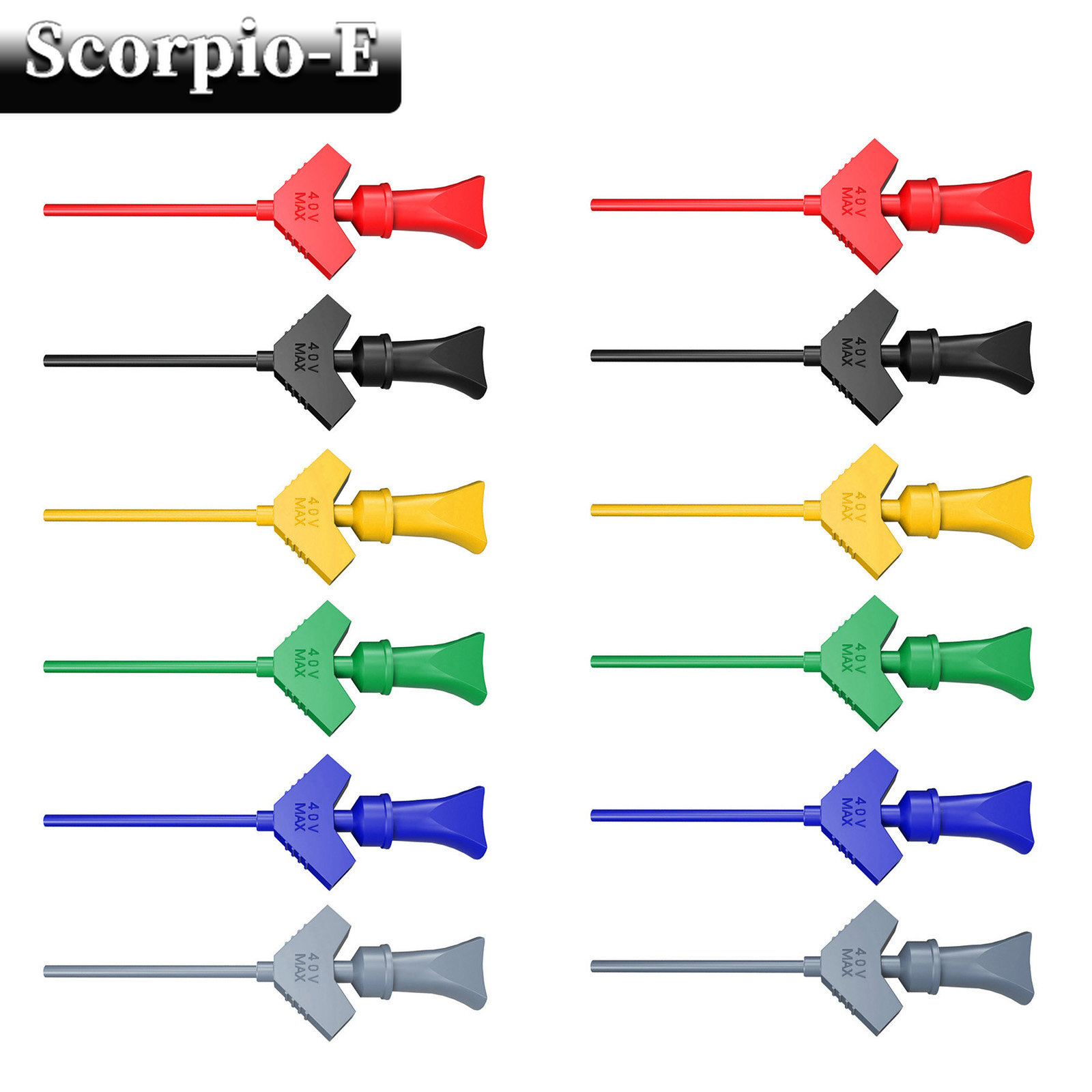 SMD IC Test Hook Clip Mini Grabber Jumper Probe for Logical Analyzer