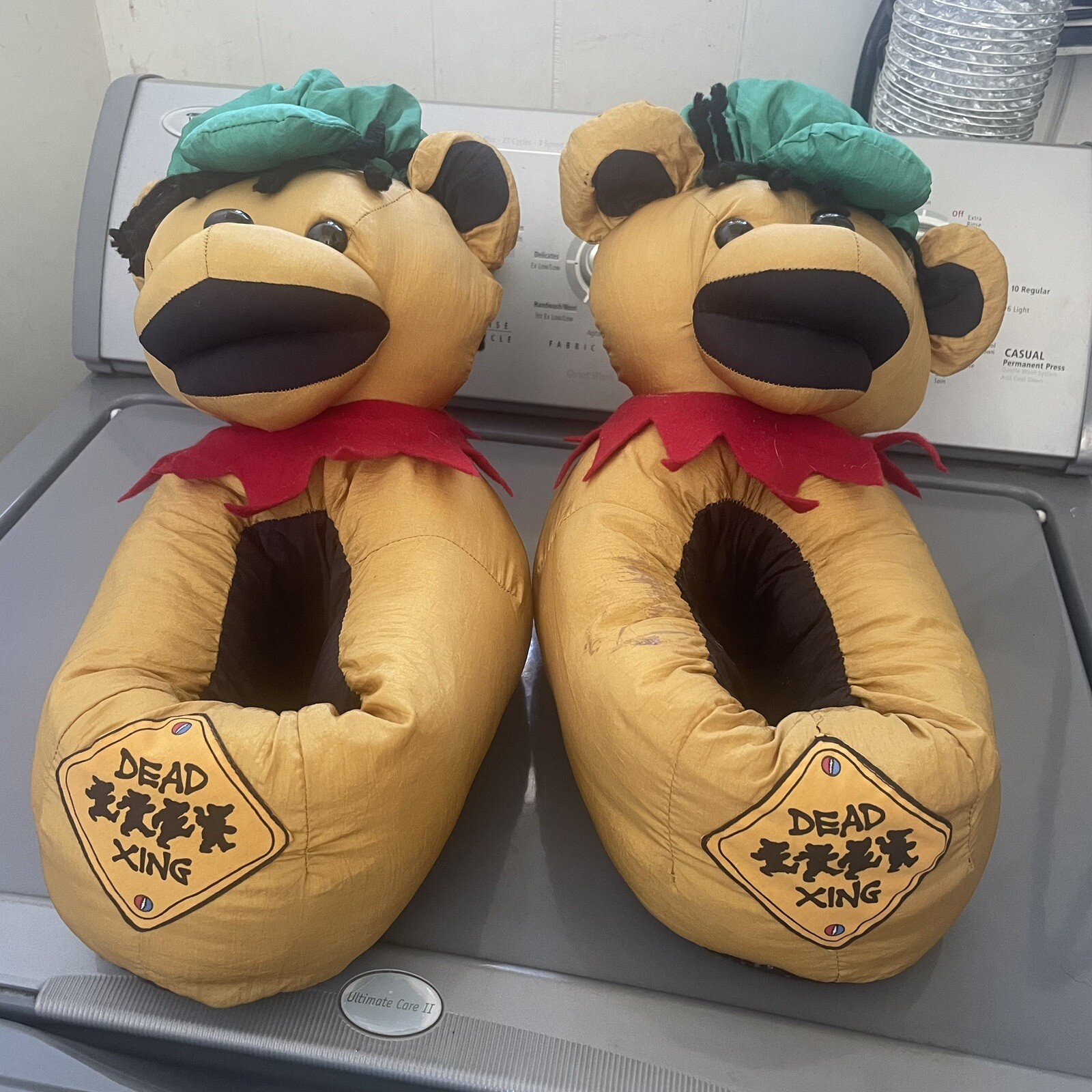 Grateful Dead Rasta Bear Puffy Slippers