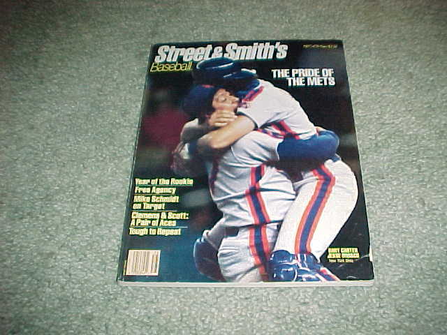 1987 Street and Smith Baseball Yearbook New York Mets Cover