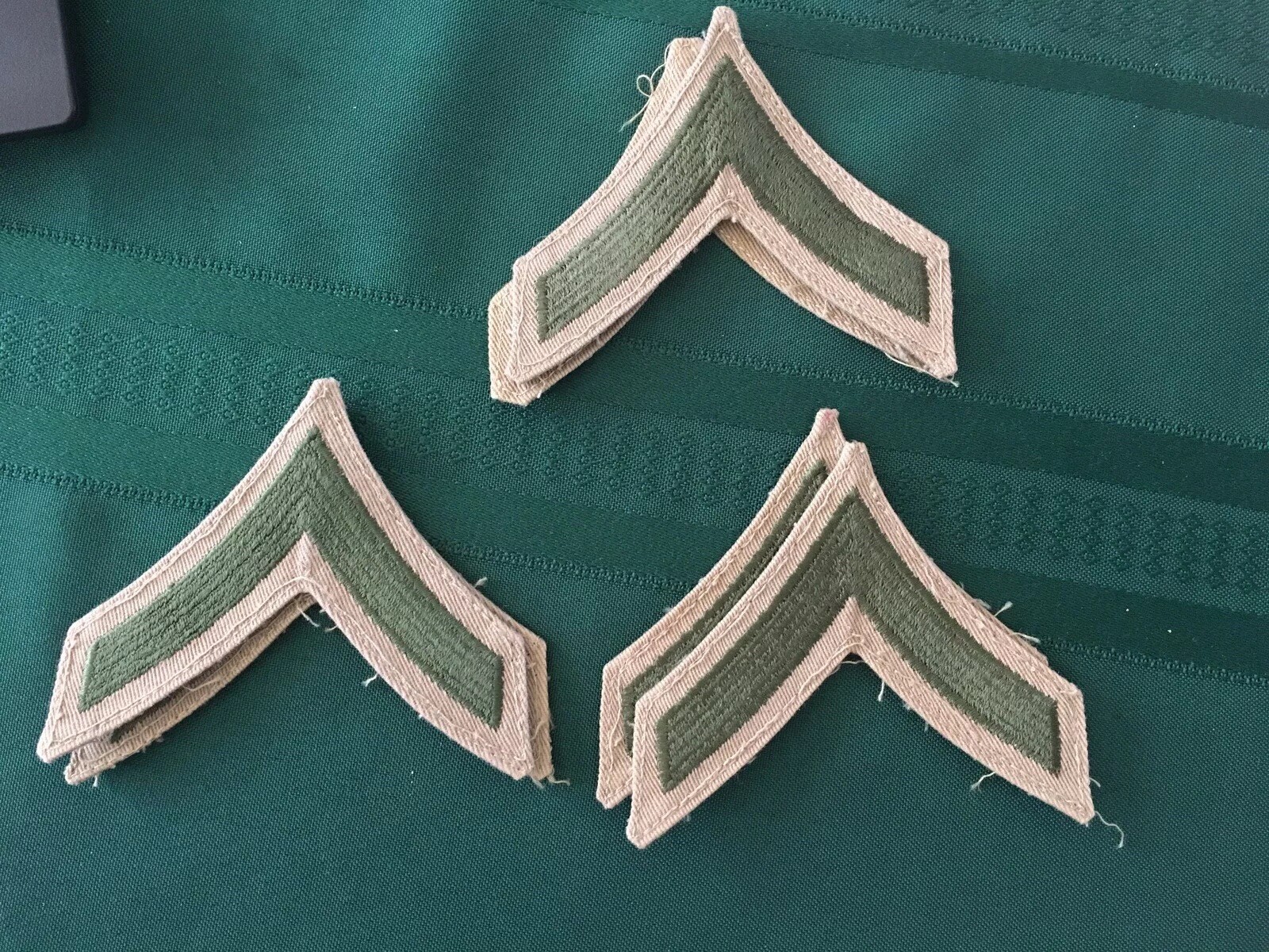 Lot of 6 Marine Corps issued Private First Class Chevrons