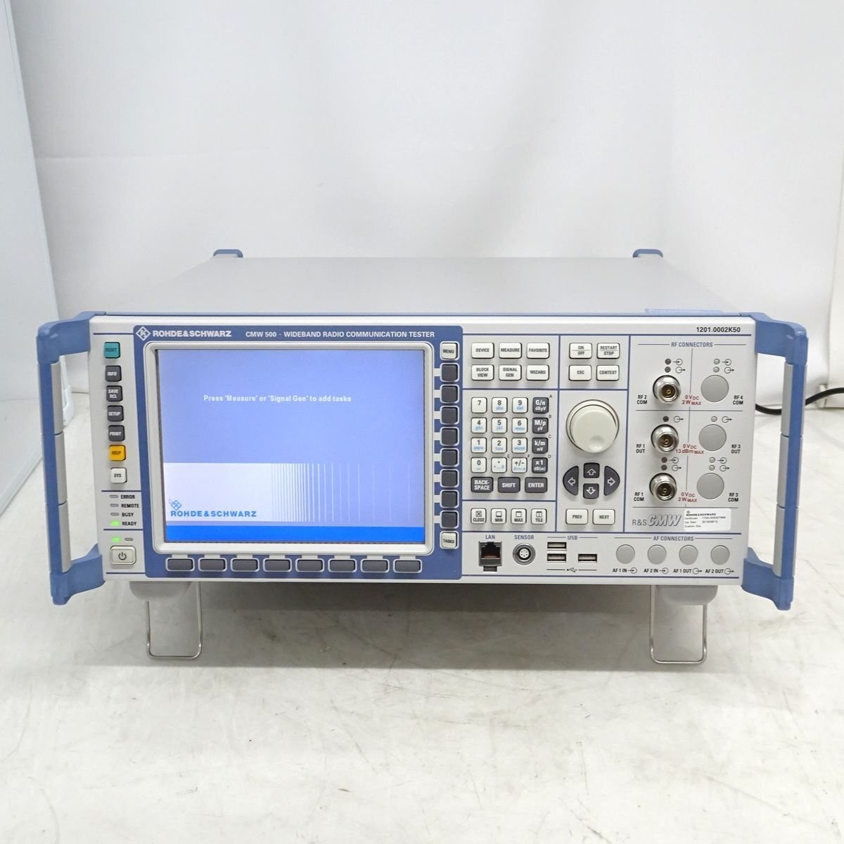 Rohde & Schwarz CMW500 Wideband Radio Communication Tester 1201.0002K50 AS-IS