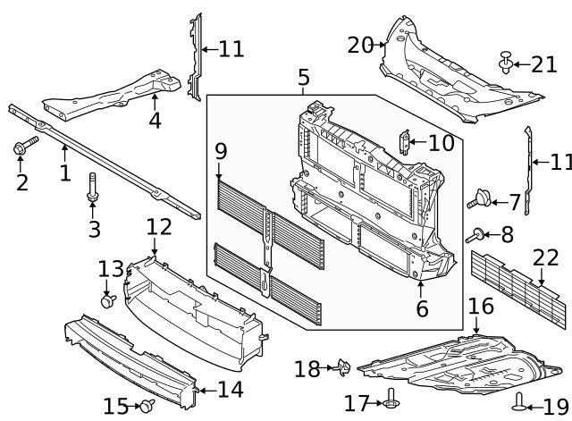 Genuine Ford Lower Hinge Bolt W716603-S442