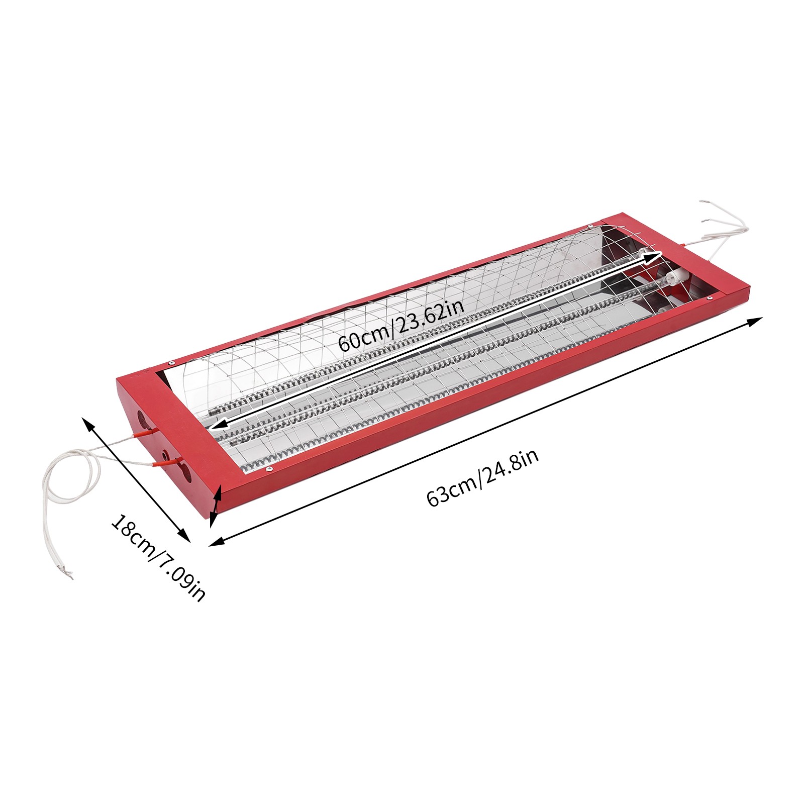 8 Pack Spray Baking Booth Infrared Paint Curing Light Heating Lamp Heaters 2000W