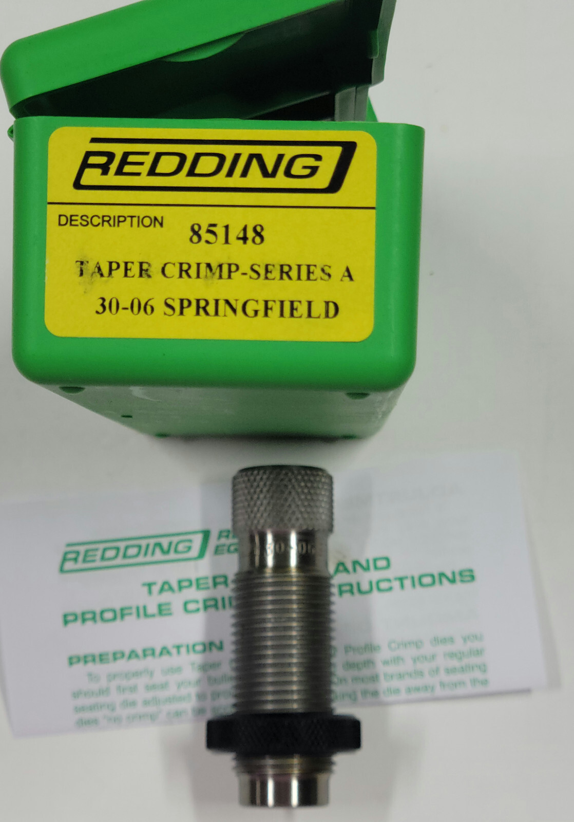 85148 REDDING TAPER CRIMP DIE - 30-06 SPRINGFIELD - BRAND NEW - FREE SHIP