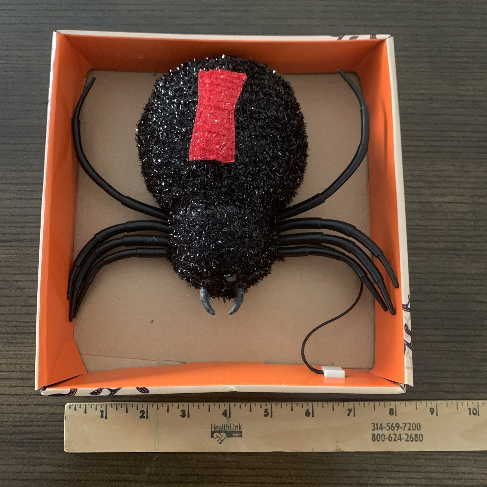 NEW Gemmy Animated Furry Spider Crawling Bump & Go Halloween  Spooky