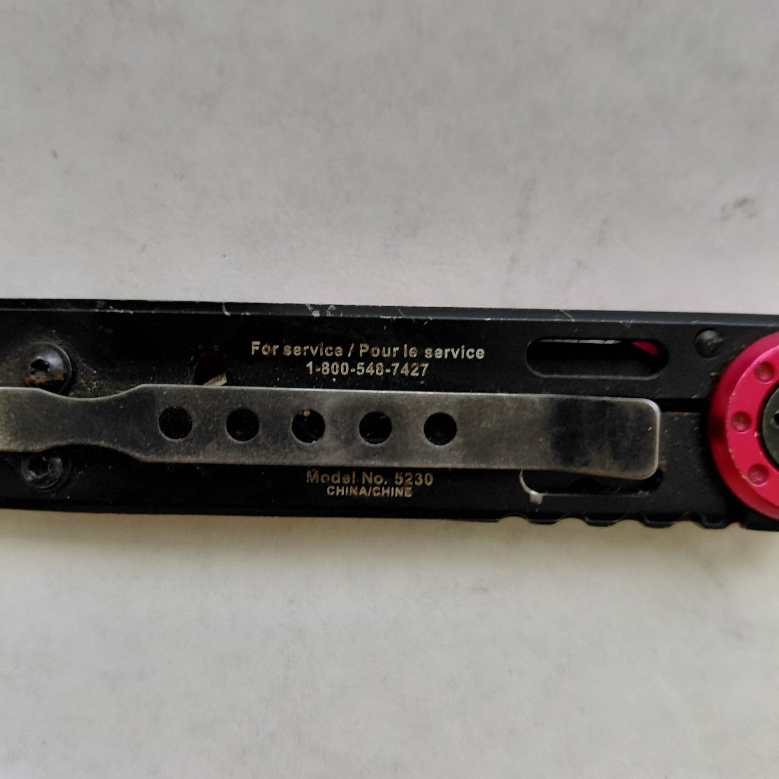 SNAP ON TOOLS Pocket Knife 5230 Tactical Frame Lock Red & Black Folding Knife 2”