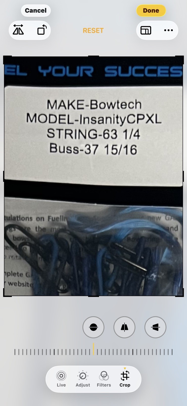 Bowtech Insanity CPXL Compound Bow Right Hand 70lb Pull 35” Accessories