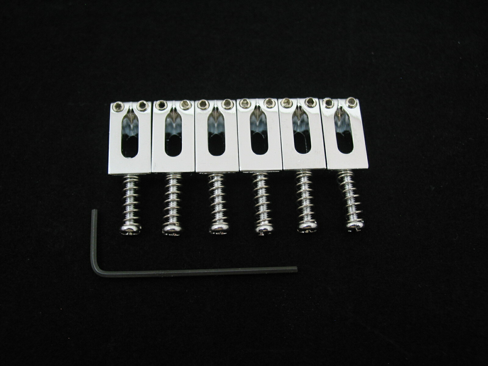 Chrome Bridge Saddles For Stratocaster Telecaster, Squier & Strat Style Guitars