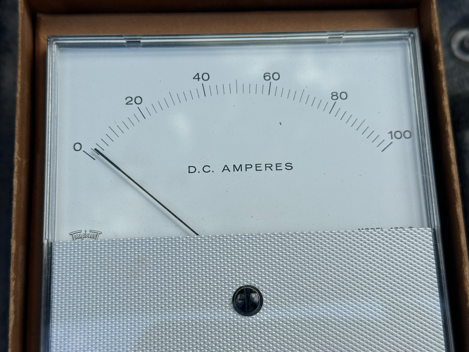 Triplett Model 420-G Panel Meter 0-100 D.C. Amperes