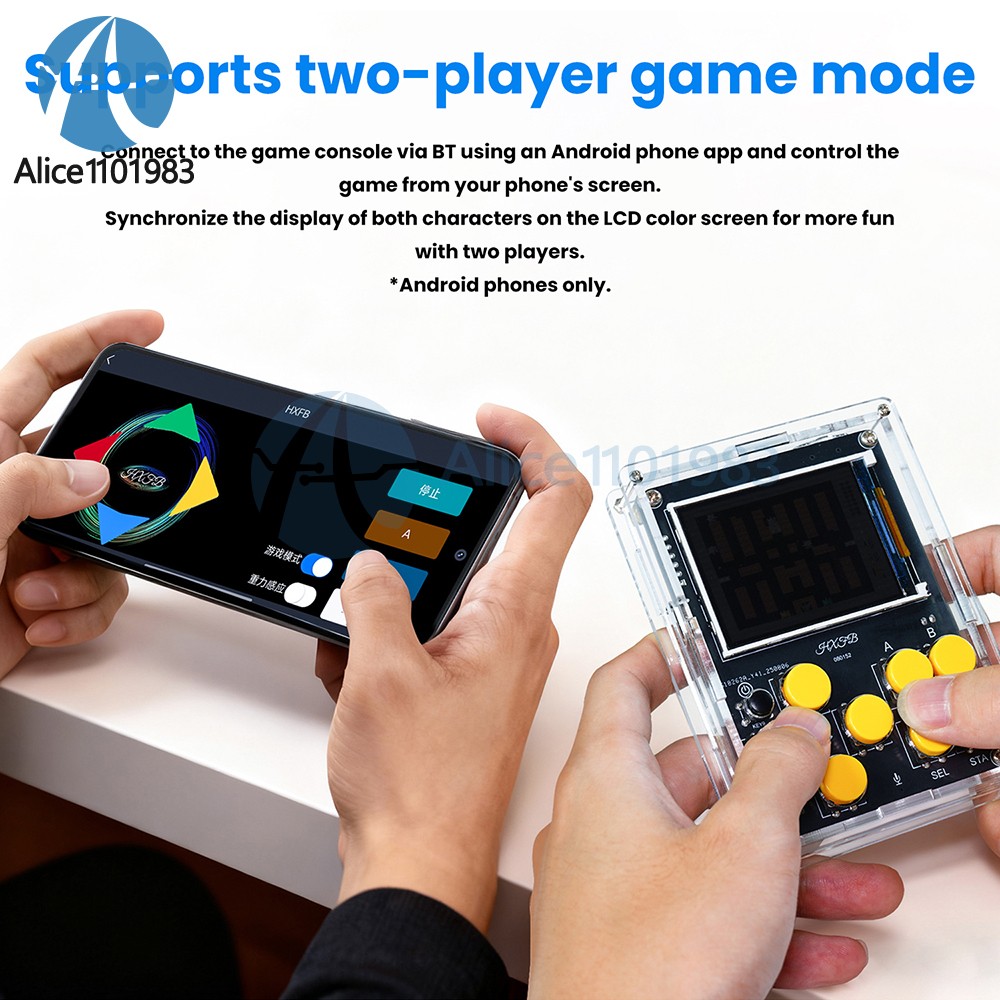 LCD Game Console DIY Kit Multifunction Weather Clock Xiaozhi AI Robot Soldering
