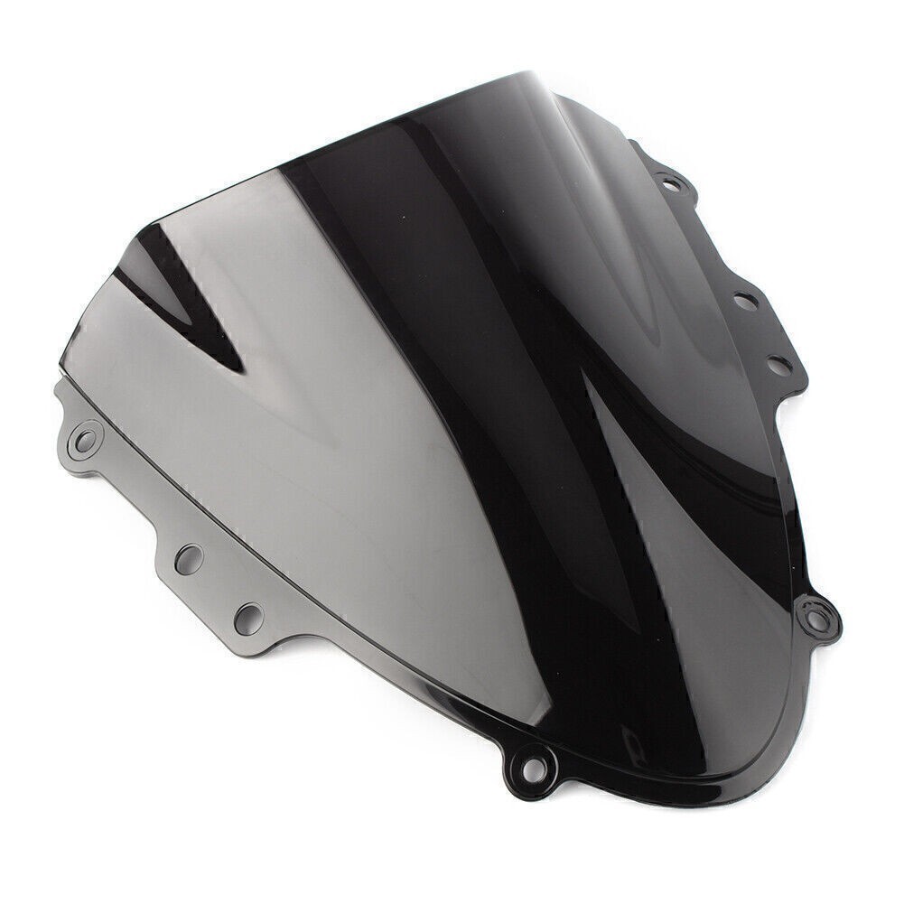 Black Windshield Windscreen Double Bubble For SUZUKI GSXR 600 750 2004 2005 K4
