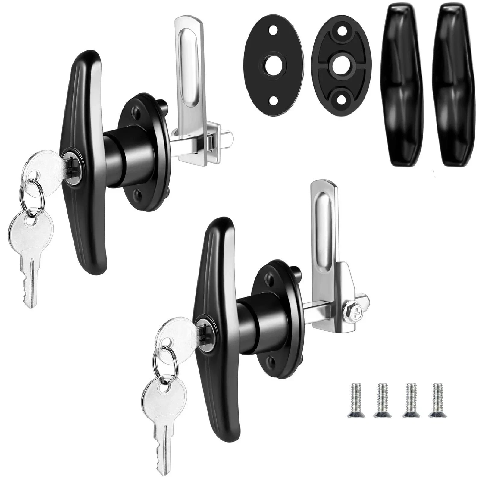 Truck Cap Latch T Handle Lock for Leer are Matching Set Universal Truck Toppe...