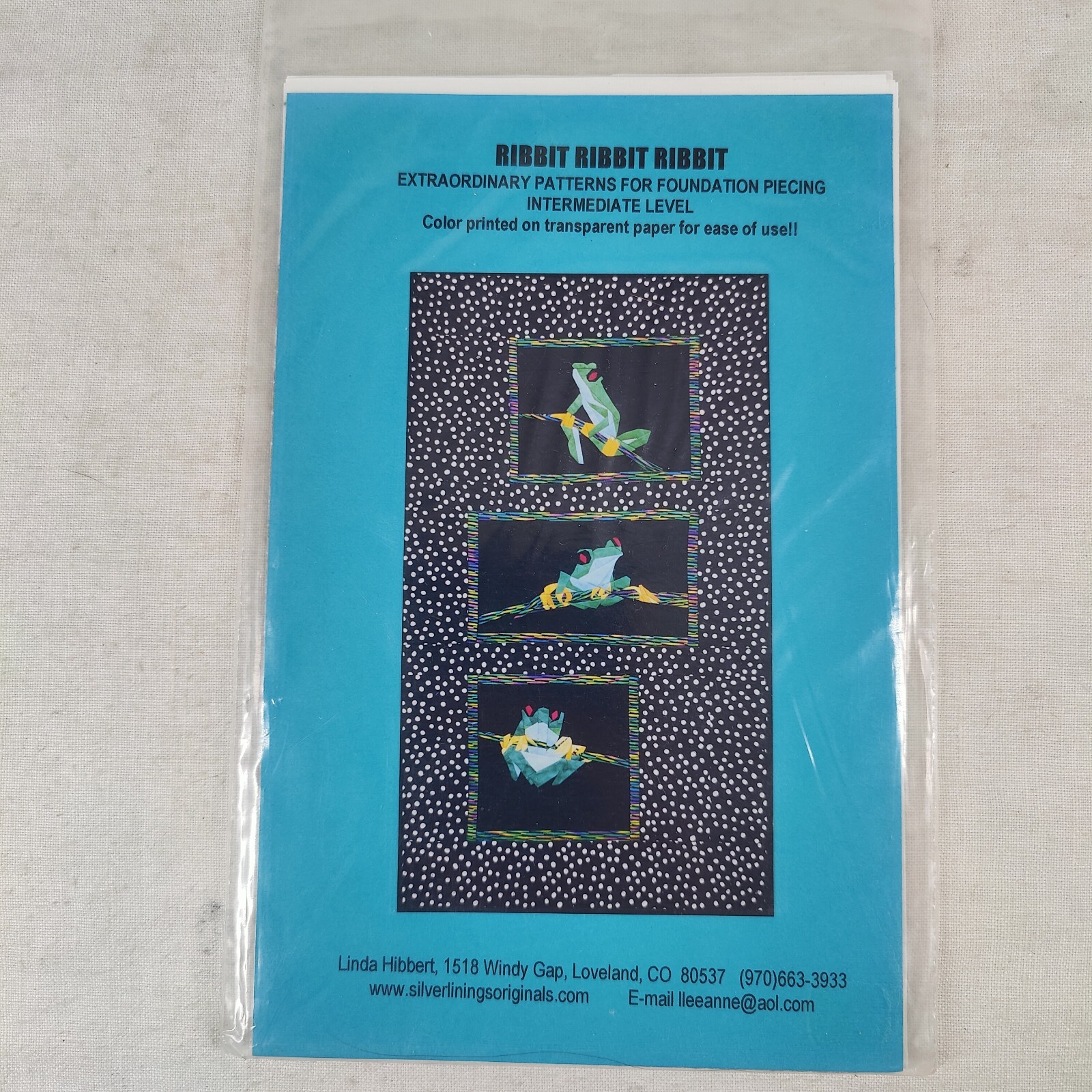 Ribbit Ribbit Frog Quilting Patterns For Foundation Piecing Intermediate Level