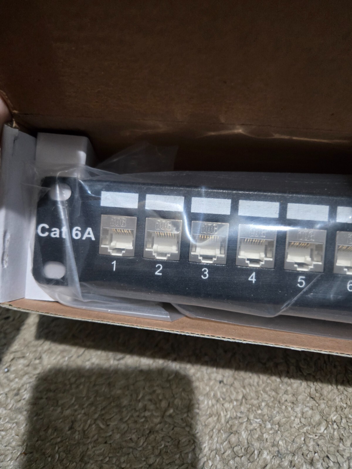 TrippLite Shielded Cat6A Rackmount Feed Through Patch Panel Model N254-024-SH-6A