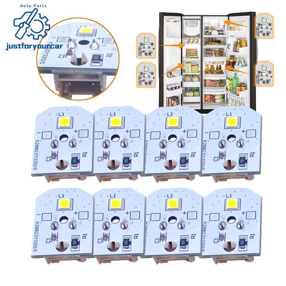 8Pack Refrigerator Light Bulb WR55X25754 WR55X11132 For GE LED Light Replacement